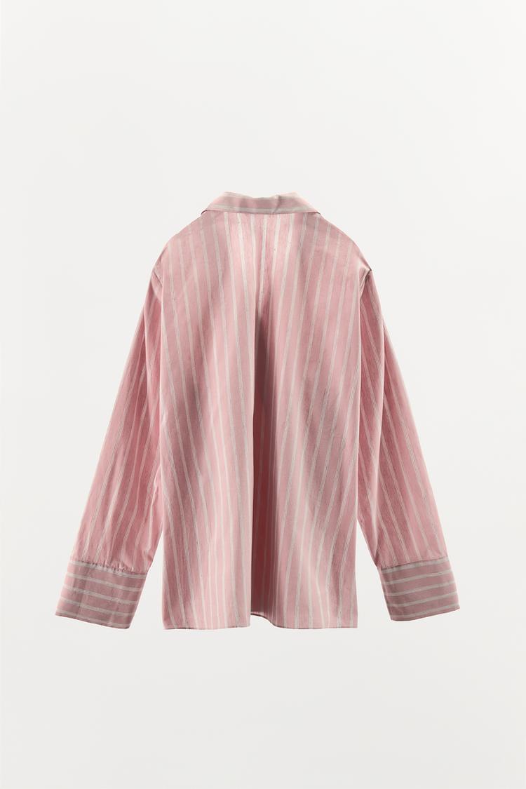 CHEMISE CROISÉE À RAYURES